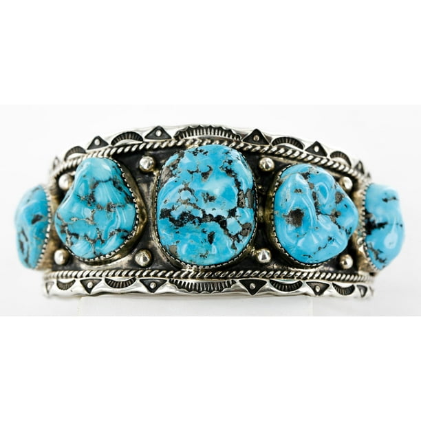 925 Silver Handmade Turquoise bracelet Native American New 925 Silver Handmade Turquoise bracelet Native American New